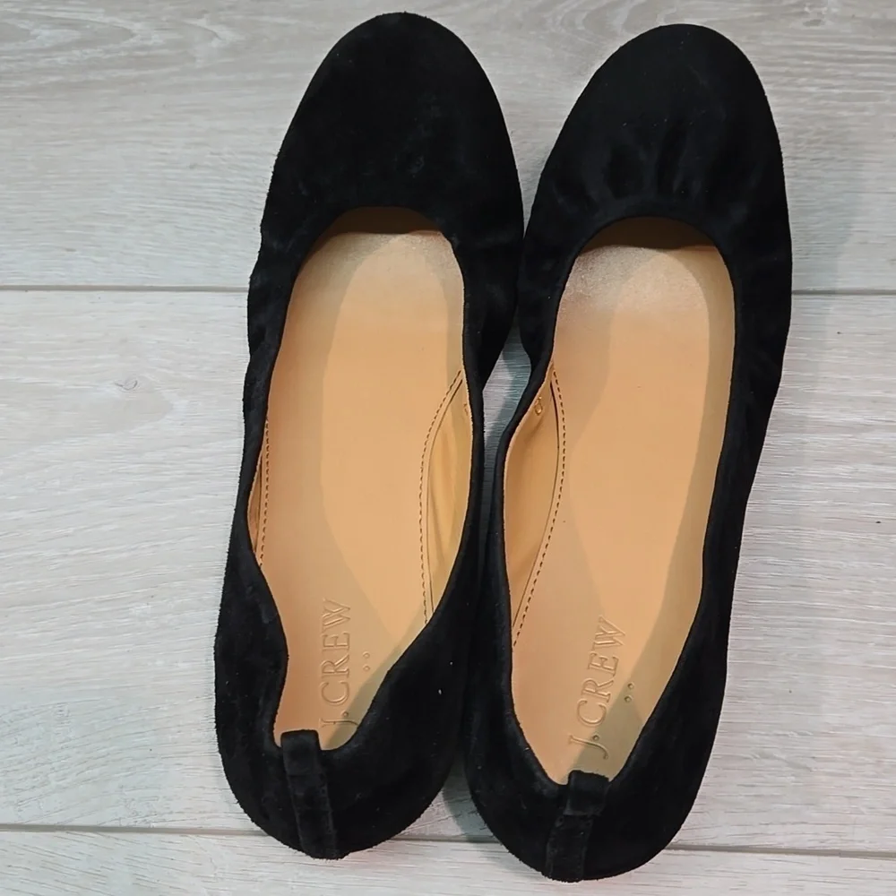 J.Crew Women Leather Loafer Hidden Wedge Mary Jane Clog shoes sz 9